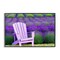 Stupell Industries Chair & Lavender Field Framed Giclee Wall Art Design by Dennis Frates